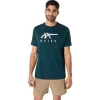 ASICS GESTREIFTES KURZARM-T-SHIRT