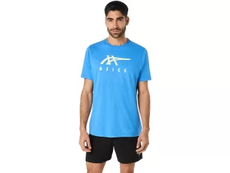 ASICS GESTREIFTES KURZARM-T-SHIRT