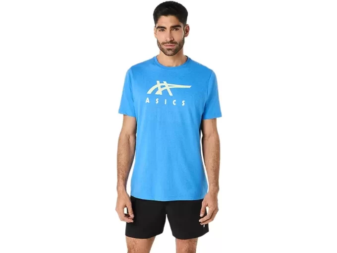 ASICS GESTREIFTES KURZARM-T-SHIRT