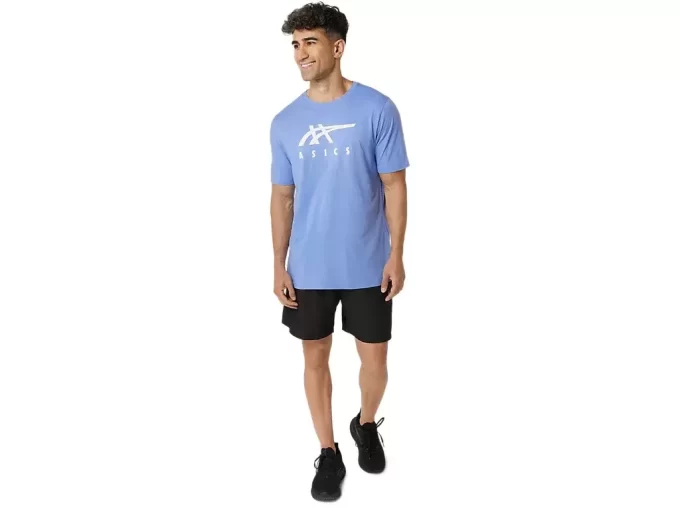 ASICS GESTREIFTES KURZARM-T-SHIRT