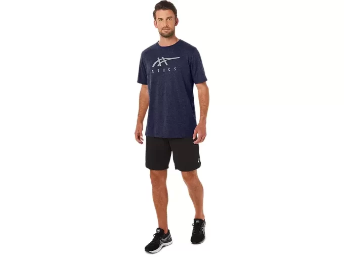 ASICS GESTREIFTES KURZARM-T-SHIRT