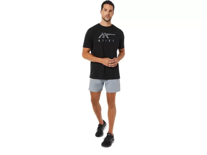 ASICS GESTREIFTES KURZARM-T-SHIRT
