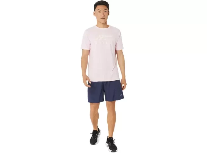 ASICS GESTREIFTES KURZARM-T-SHIRT