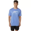 ASICS GESTREIFTES KURZARM-T-SHIRT