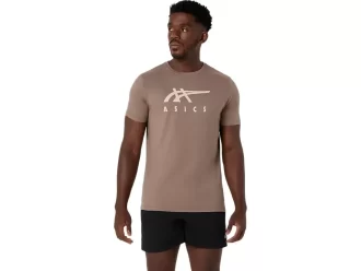 ASICS GESTREIFTES KURZARM-T-SHIRT