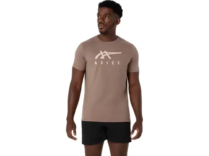 ASICS GESTREIFTES KURZARM-T-SHIRT