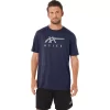 ASICS GESTREIFTES KURZARM-T-SHIRT