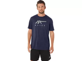 ASICS GESTREIFTES KURZARM-T-SHIRT