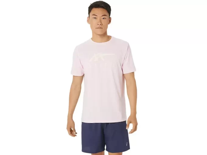 ASICS GESTREIFTES KURZARM-T-SHIRT