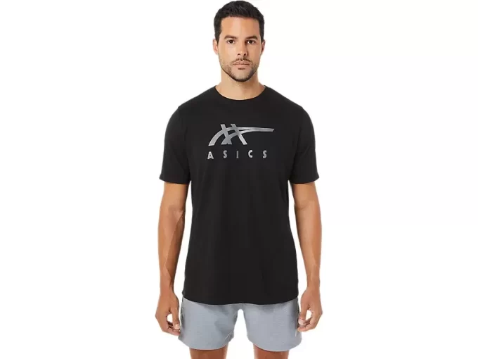 ASICS GESTREIFTES KURZARM-T-SHIRT