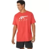 ASICS GESTREIFTES KURZARM-T-SHIRT