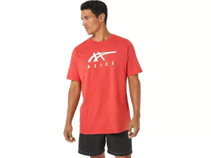 ASICS GESTREIFTES KURZARM-T-SHIRT