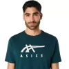 ASICS GESTREIFTES KURZARM-T-SHIRT