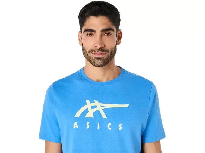 ASICS GESTREIFTES KURZARM-T-SHIRT