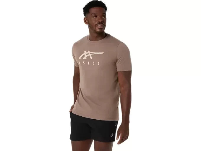 ASICS GESTREIFTES KURZARM-T-SHIRT