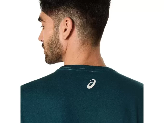 ASICS GESTREIFTES KURZARM-T-SHIRT