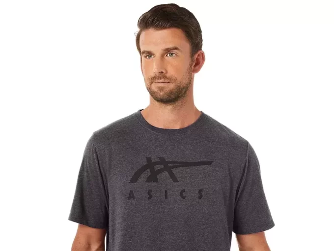 ASICS GESTREIFTES KURZARM-T-SHIRT