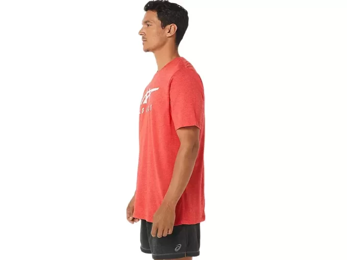 ASICS GESTREIFTES KURZARM-T-SHIRT