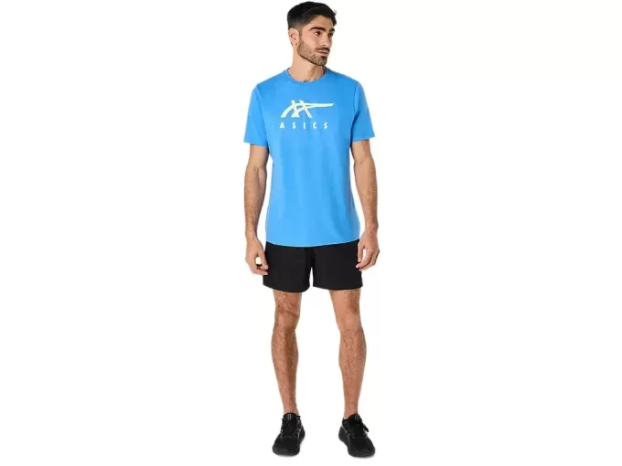 ASICS GESTREIFTES KURZARM-T-SHIRT