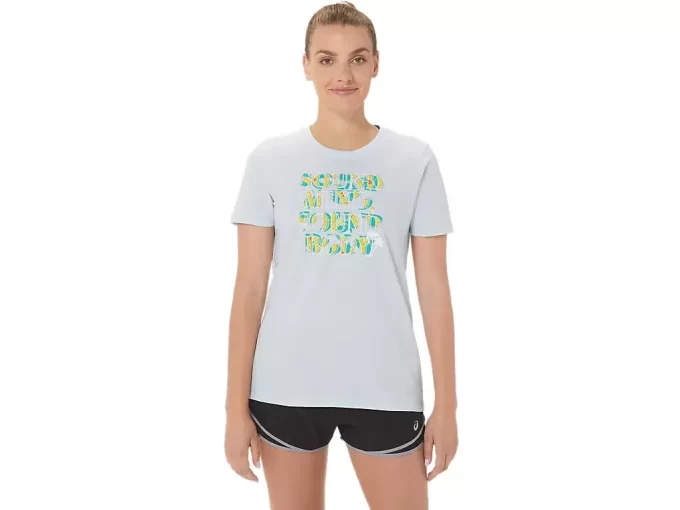 ASICS HIBISCUS SLOGAN CREW FÜR DAMEN ASICS HIBISCUS SLOGAN CREW FÜR DAMEN