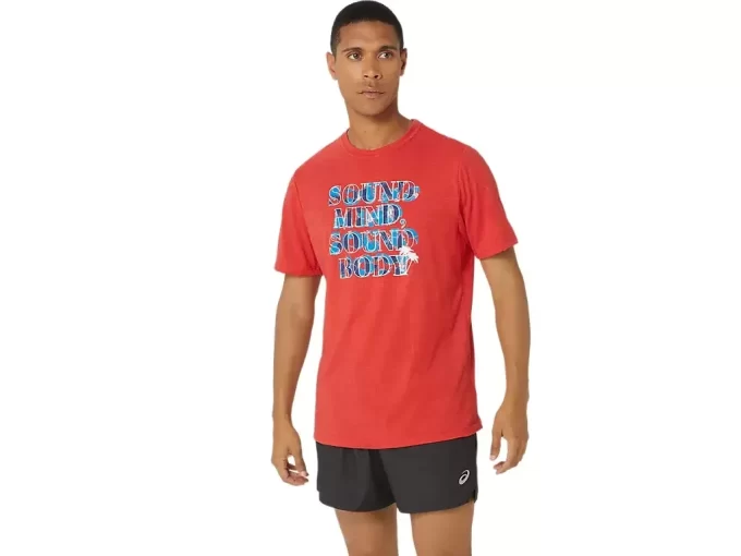 ASICS HIBISCUS SLOGAN T-SHIRT