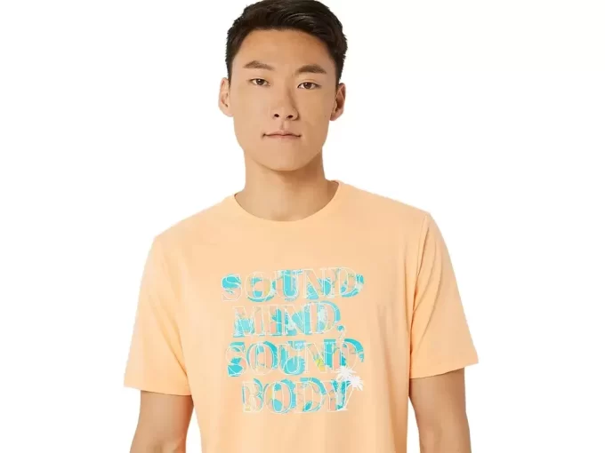 ASICS HIBISCUS SLOGAN T-SHIRT