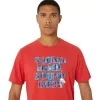 ASICS HIBISCUS SLOGAN T-SHIRT
