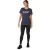 ASICS KURZARM-T-SHIRT MIT BLUMENSLOGAN FÜR DAMEN