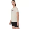 ASICS KURZARM-T-SHIRT MIT BLUMENSLOGAN FÜR DAMEN