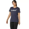 ASICS KURZARM-T-SHIRT MIT BLUMENSLOGAN FÜR DAMEN