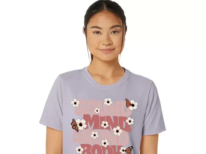 ASICS MONARCH SLOGAN CREW FÜR DAMEN