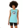 ASICS MUSCLE T-SHIRT MIT SLOGAN „SUN IN THE SKY“ FÜR DAMEN ASICS MUSCLE T-SHIRT MIT SLOGAN „SUN IN THE SKY“ FÜR DAMEN