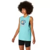 ASICS MUSCLE T-SHIRT MIT SLOGAN „SUN IN THE SKY“ FÜR DAMEN ASICS MUSCLE T-SHIRT MIT SLOGAN „SUN IN THE SKY“ FÜR DAMEN