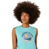 ASICS MUSCLE T-SHIRT MIT SLOGAN „SUN IN THE SKY“ FÜR DAMEN ASICS MUSCLE T-SHIRT MIT SLOGAN „SUN IN THE SKY“ FÜR DAMEN