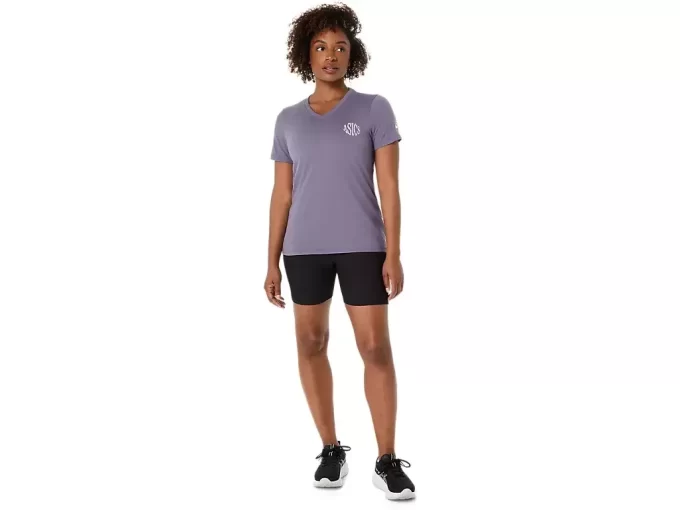 ASICS NATURE V-AUSSCHNITT KURZARM-T-SHIRT FÜR DAMEN