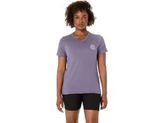ASICS NATURE V-AUSSCHNITT KURZARM-T-SHIRT FÜR DAMEN