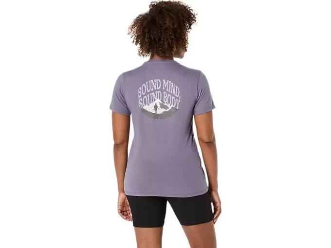 ASICS NATURE V-AUSSCHNITT KURZARM-T-SHIRT FÜR DAMEN
