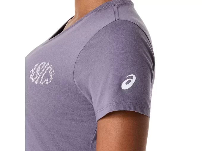 ASICS NATURE V-AUSSCHNITT KURZARM-T-SHIRT FÜR DAMEN