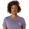 ASICS NATURE V-AUSSCHNITT KURZARM-T-SHIRT FÜR DAMEN