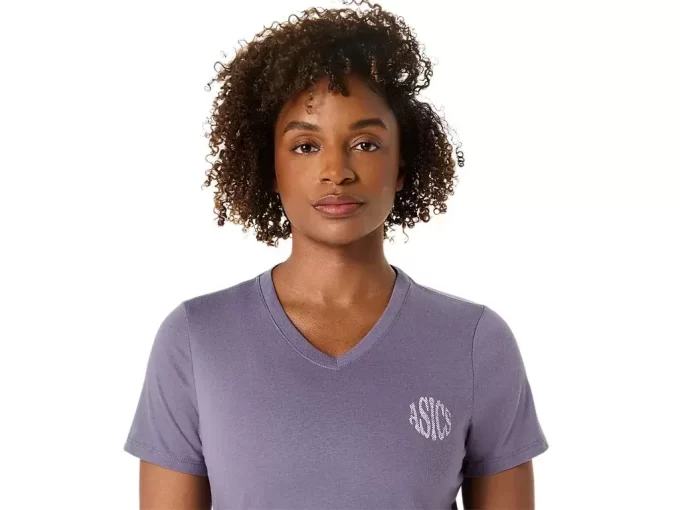 ASICS NATURE V-AUSSCHNITT KURZARM-T-SHIRT FÜR DAMEN