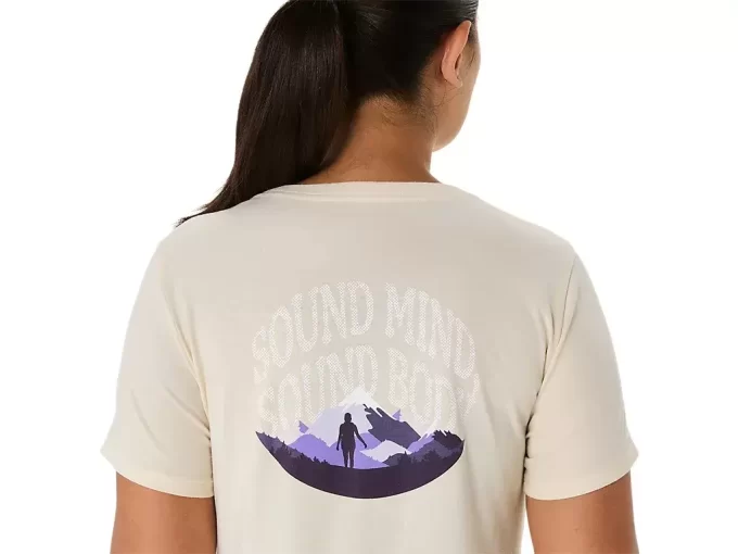 ASICS NATURE V-AUSSCHNITT KURZARM-T-SHIRT FÜR DAMEN