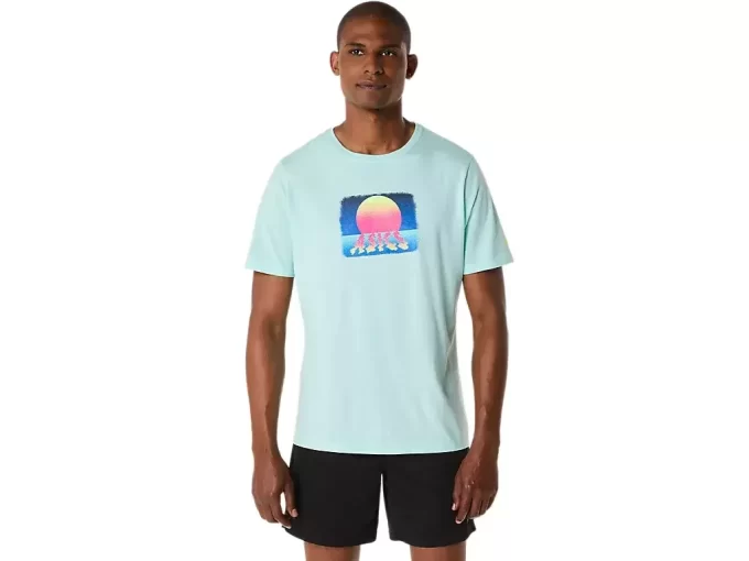 ASICS RETRO SUNSET KURZARM-T-SHIRT