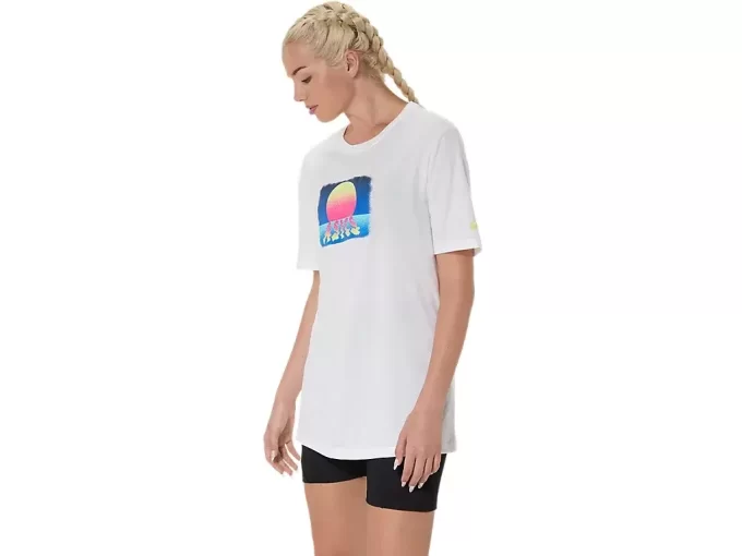 ASICS RETRO SUNSET KURZARM-T-SHIRT
