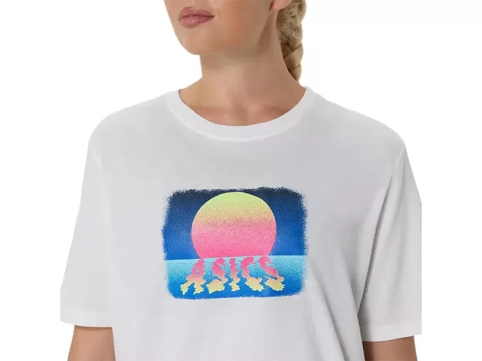 ASICS RETRO SUNSET KURZARM-T-SHIRT