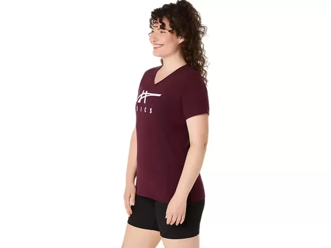 ASICS STRIPES V-NECK FÜR DAMEN ASICS STRIPES V-NECK FÜR DAMEN
