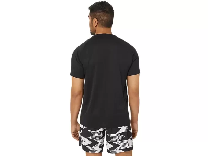 BELÜFTETES STRICK-OBERTEIL MIT KURZEN ÄRMELN