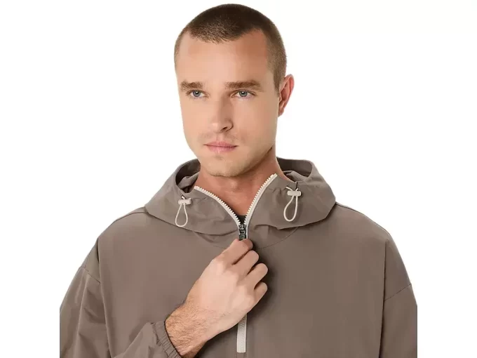 DOPPELT GEWEBTE, ENTSPANNTE ÜBERZIEHERJACKE