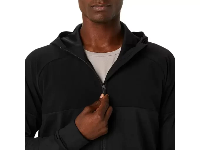 HOODIE AUS STRICKJERSEY MIT DURCHGEHENDER REISSVERSCHLUSS