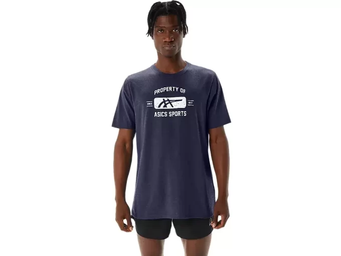 KURZARM-SPORT-T-SHIRT „PROPERTY OF ASICS“