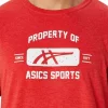 KURZARM-SPORT-T-SHIRT „PROPERTY OF ASICS“